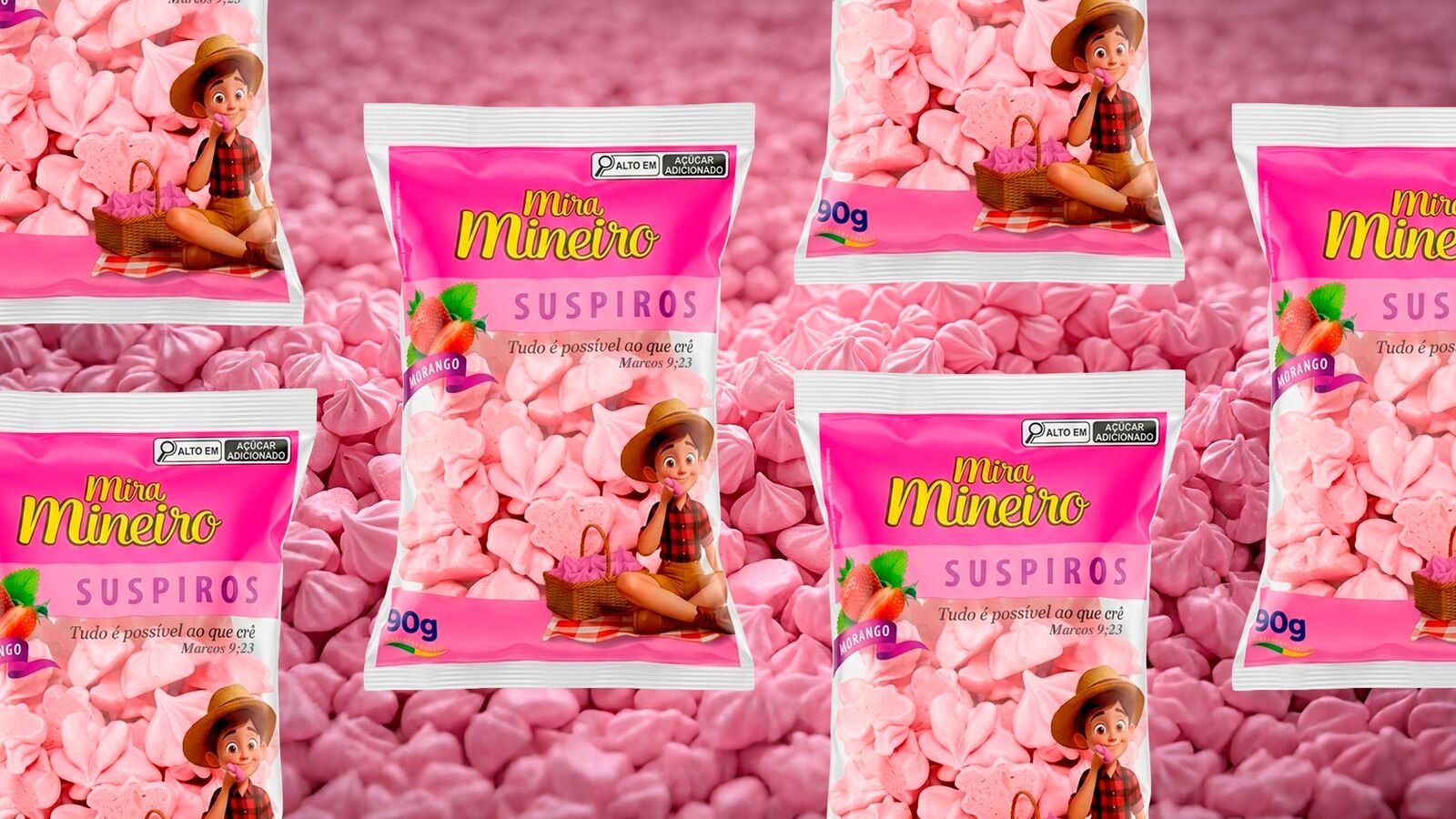 Suspiros Morango Mira Mineiro
