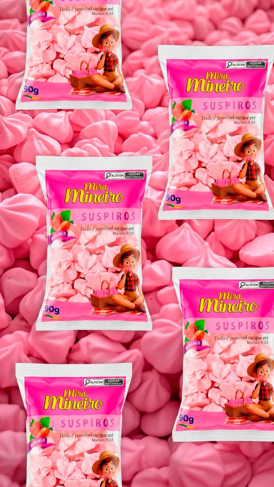 Suspiros Morango Mira Mineiro