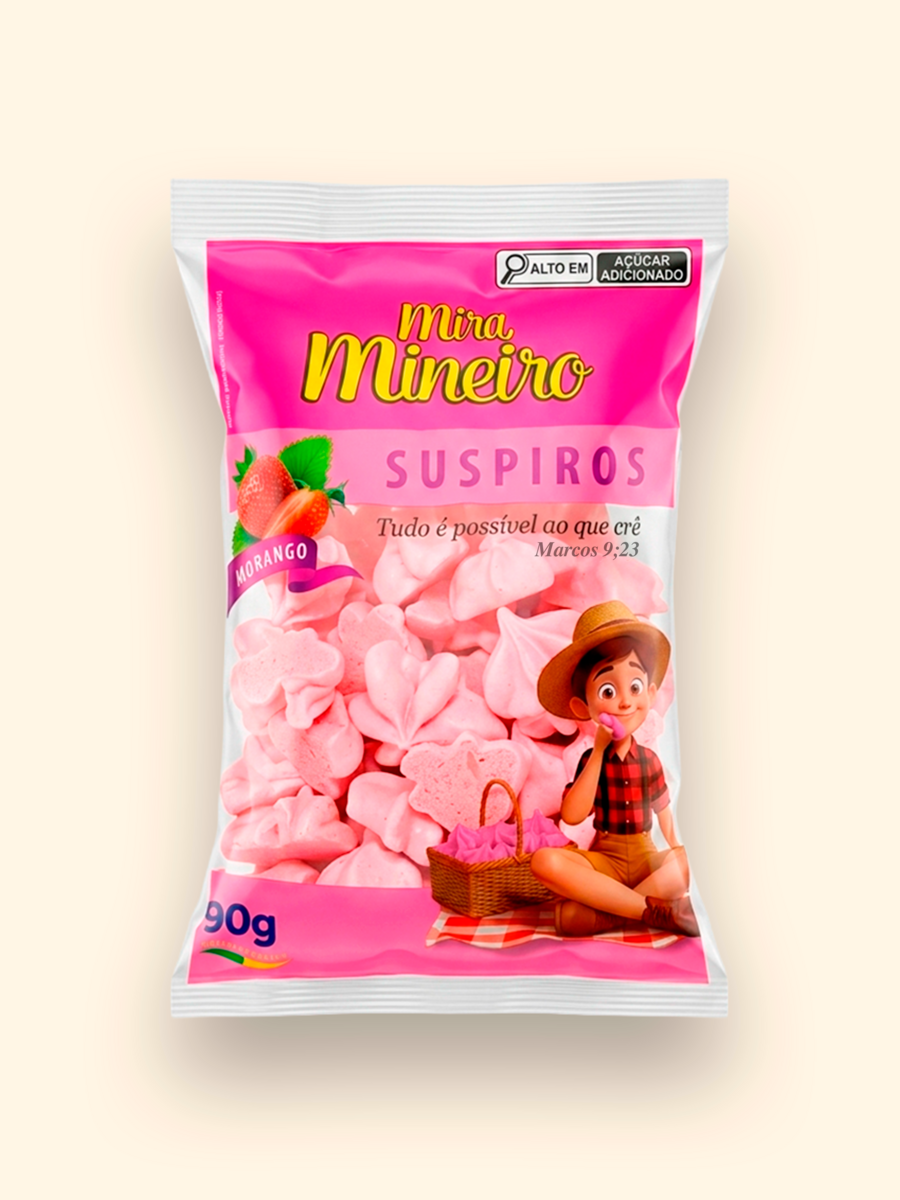 Suspiro Morango 90g
